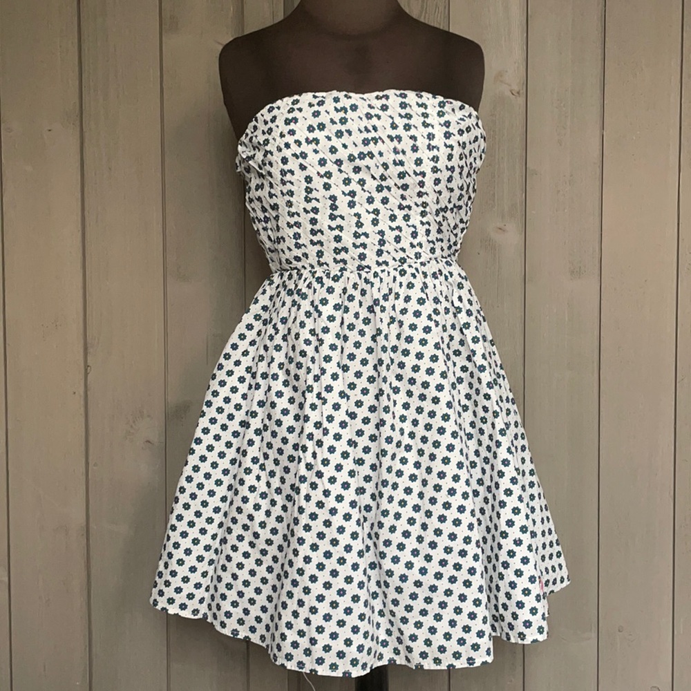 Jack Wills Floral Strapless Dress